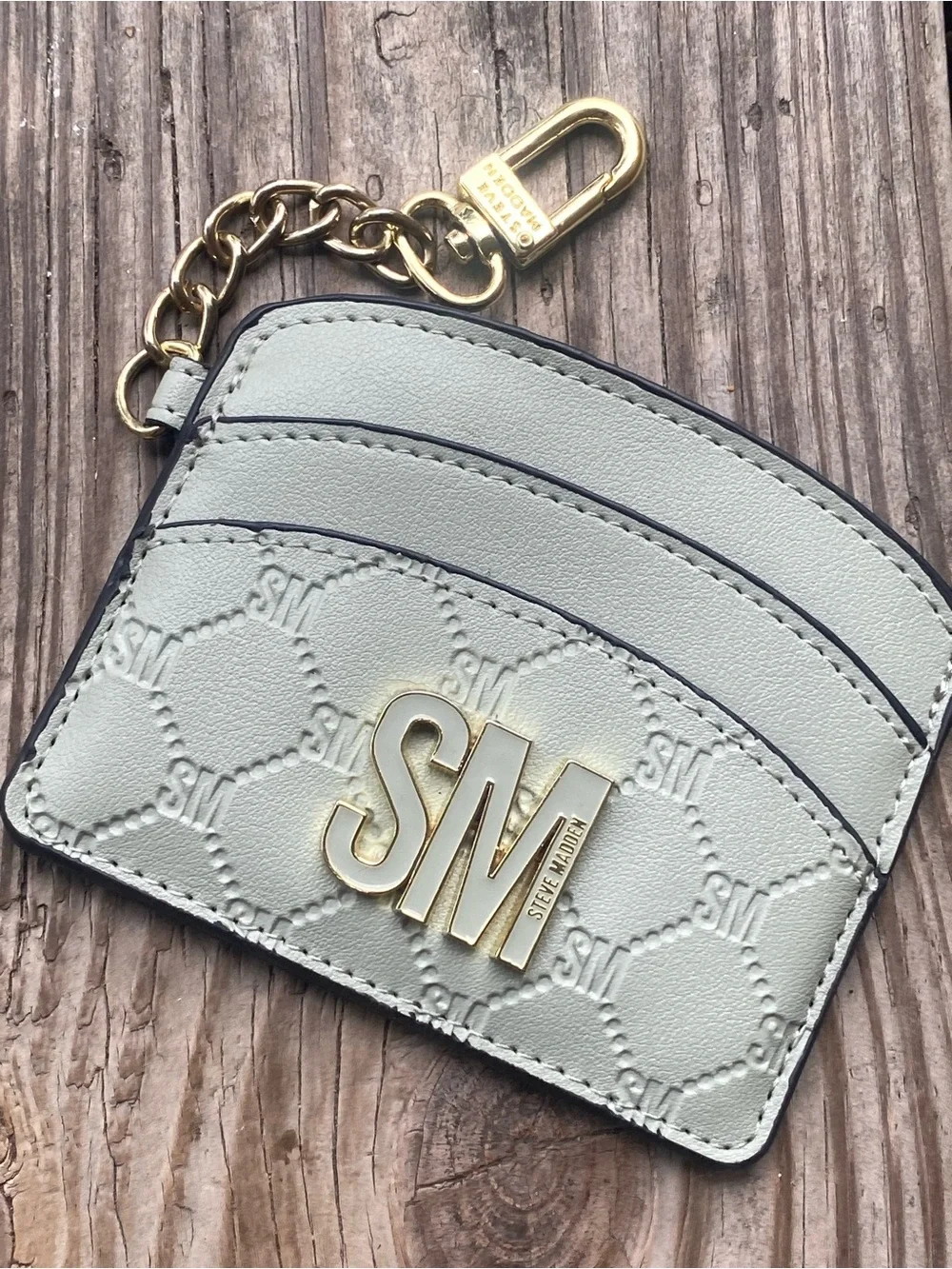 ✨ STEVE MADDEN- Pale Mint Card Wallet Keychain🤩